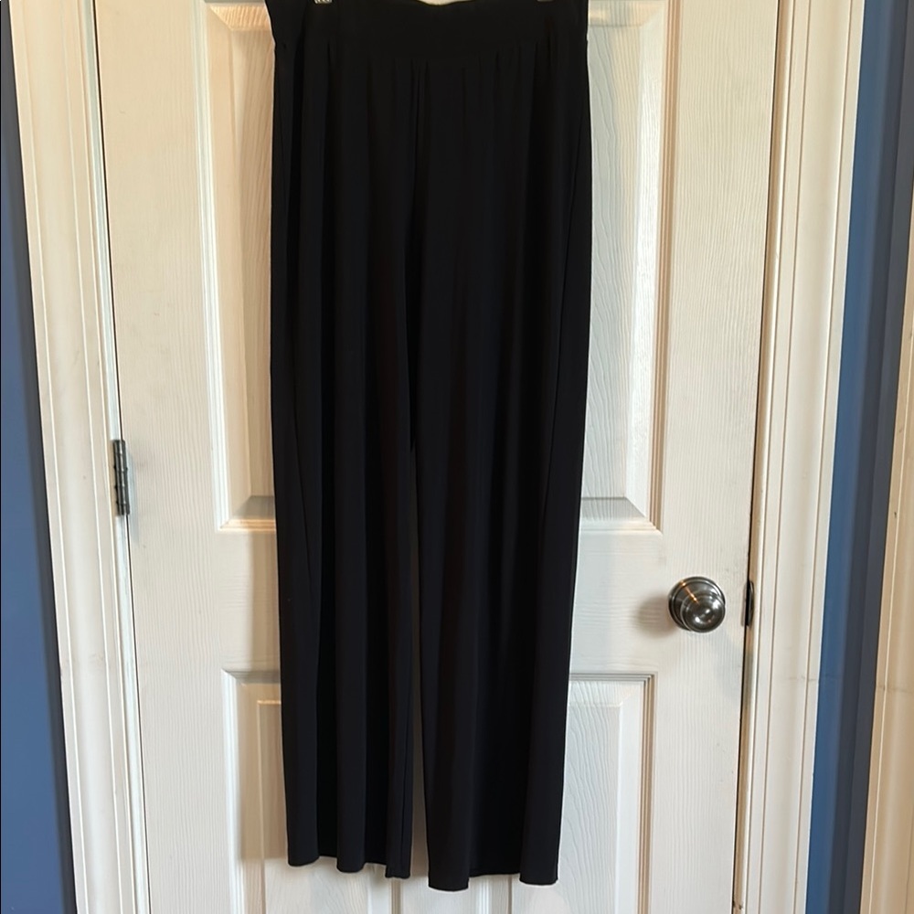 Saint Tropez West Black Wide Leg Pants with Flowing Fabric